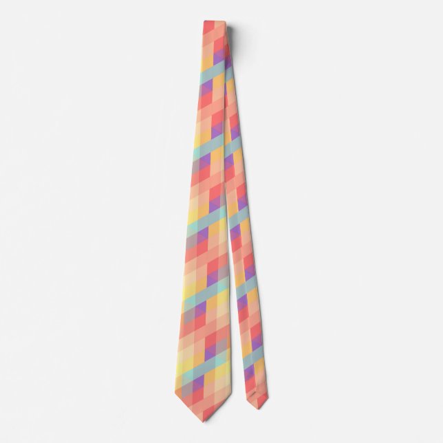 Colourful pattern tie (Front)