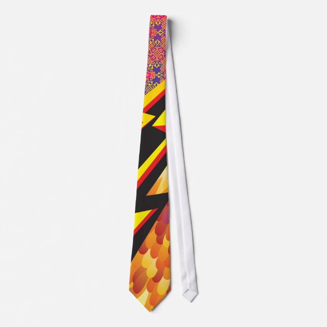 Colourful pattern tie "Flash Gordon" (Front)