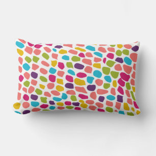 colourful patterned lumbar cushion