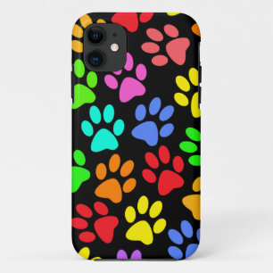Colourful Paw Prints Collage Case-Mate iPhone Case
