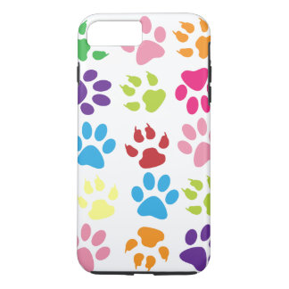 Colourful Paw Prints Pattern Case-Mate iPhone Case