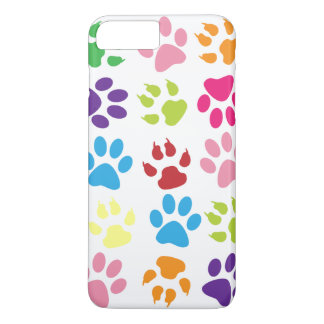 Colourful Paw Prints Pattern Case-Mate iPhone Case