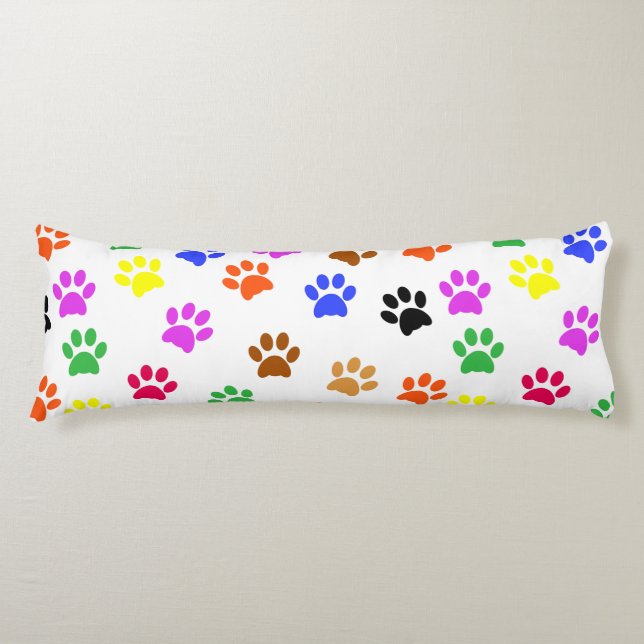 Colourful Paws Body Cushion (Front)