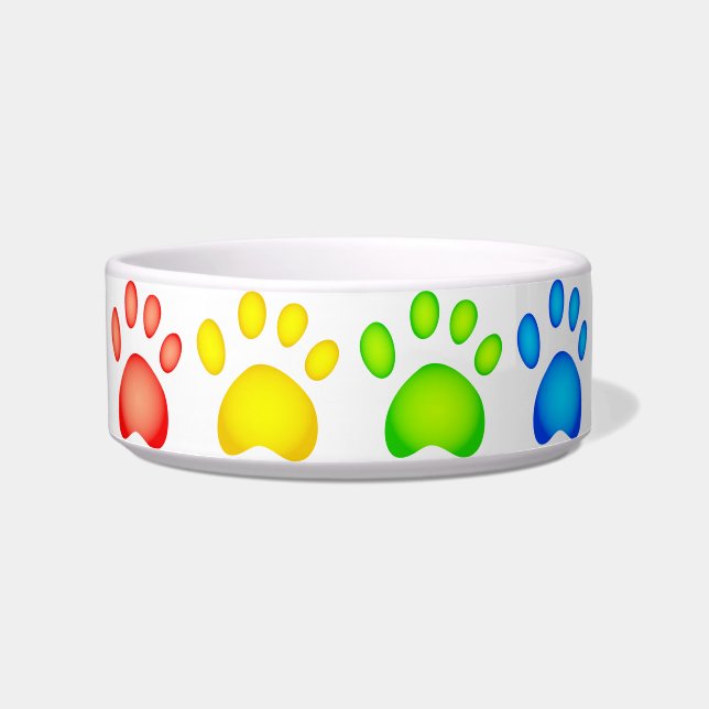 Colourful Paws Bowl (Front)