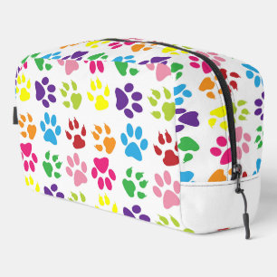 Colourful Paws, Dog Paws, Cat Paws Dopp Kit