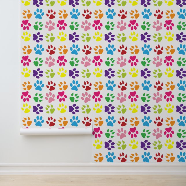 Colourful Paws, Dog Paws, Cat Paws Wallpaper (Application)