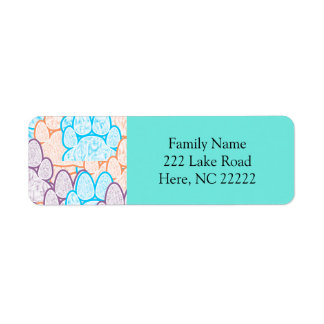 Colourful Paws Illusion Return Address Labels