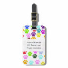 Colourful Paws, Paw Pattern, Dog Paws, Monogram