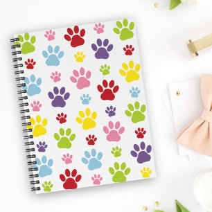 Colourful Paws, Paw Pattern, Dog Paws, Paw Prints Planner