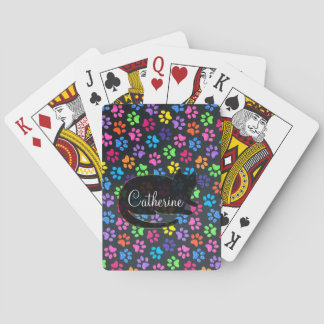 Colourful Paws Playing Cards
