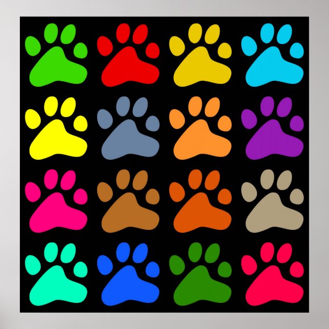 Colourful Paws Poster (Front)