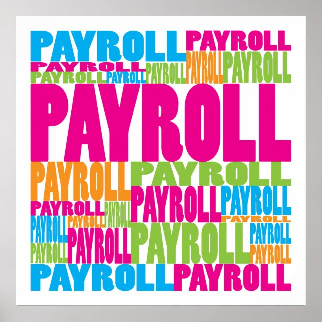 Colourful Payroll Poster (Front)