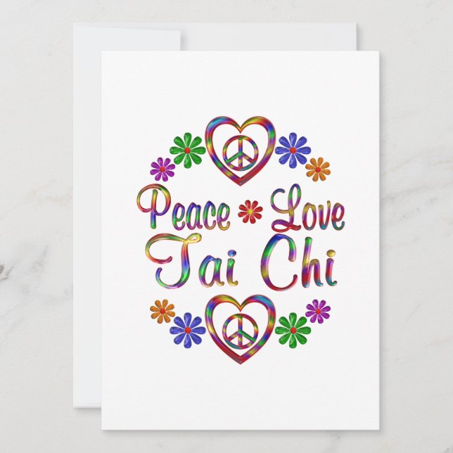 Colourful Peace Love Tai Chi (Front)