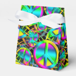 Colourful PEACE seamless pattern + your ideas Favour Box