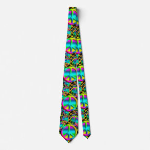 Colourful PEACE seamless pattern + your ideas Tie