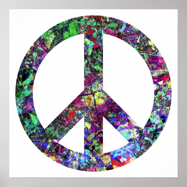 Colourful Peace Sign (Front)