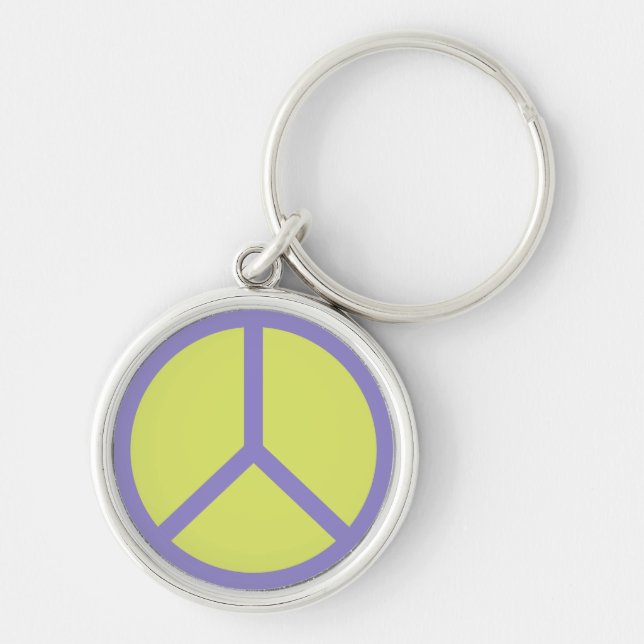 Colourful Peace Sign key chains (Front)