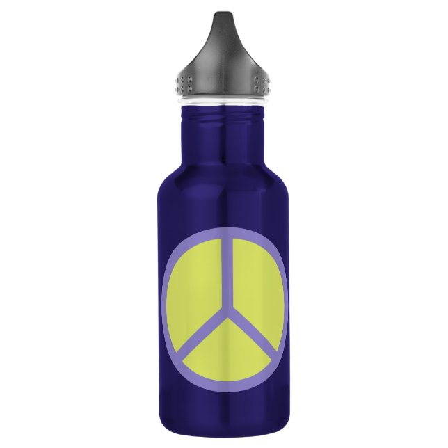 Colourful Peace Sign water bottles (Left)