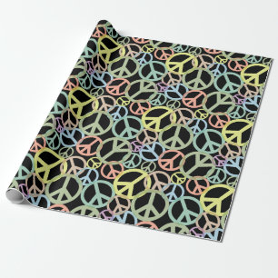 Colourful Peace Sign Wrapping Paper