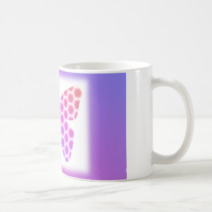 Colourful Peach Pink Purple Geometric Butterfly Ar Coffee Mug