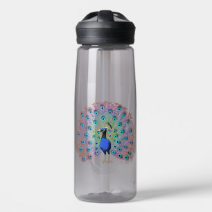 Colourful Peacock Water Bottle