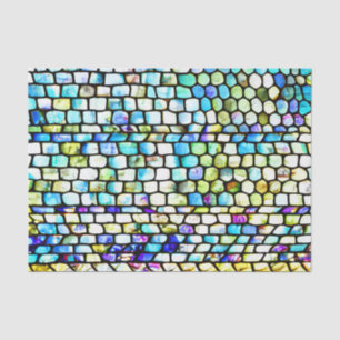 Colourful Pebbles Glass Effect Decoupage Tissue Paper