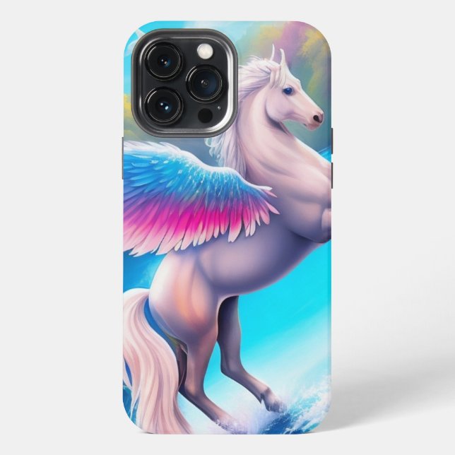 Colourful Pegasus iPhone Case (Back)