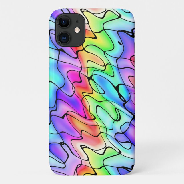 Colourful Pen and Watercolor Design Case-Mate iPhone Case (Back)