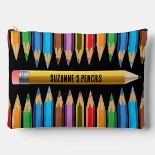 Colourful Pencil Bag Large Accessory Pouch