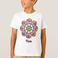 Colourful Pencil Drawn Geometric Mandala Customise