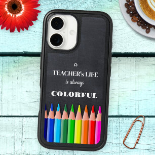 Colourful Pencils Funny Teacher Phone Case