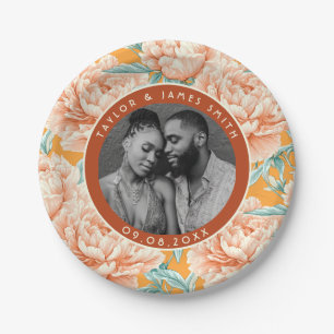 Colourful Peonies Plates For Backyard Wedding Part