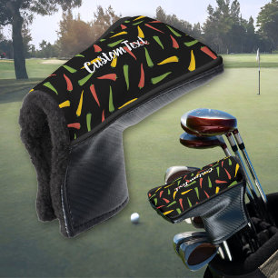 Colourful Peppers Pattern Golf Head Cover