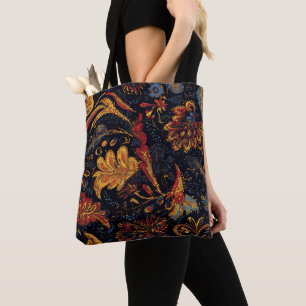 Colourful Persian Floral Pattern Tote Bag
