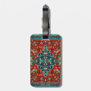 Colourful Persian Rug Motive Luggage Tag