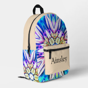 Colourful personalised backpack, kids cute printed backpack