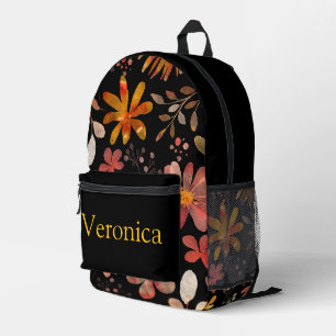 Colourful personalised backpack, kids cute printed backpack
