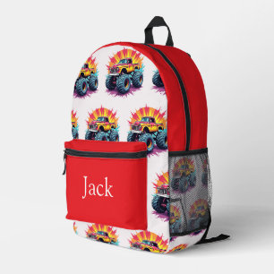 Colourful personalised backpack, kids cute printed backpack