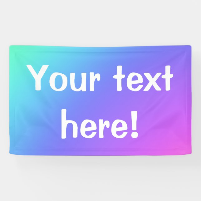 Colourful Personalised Banner (Horizontal)