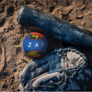 Colourful personalised Baseball