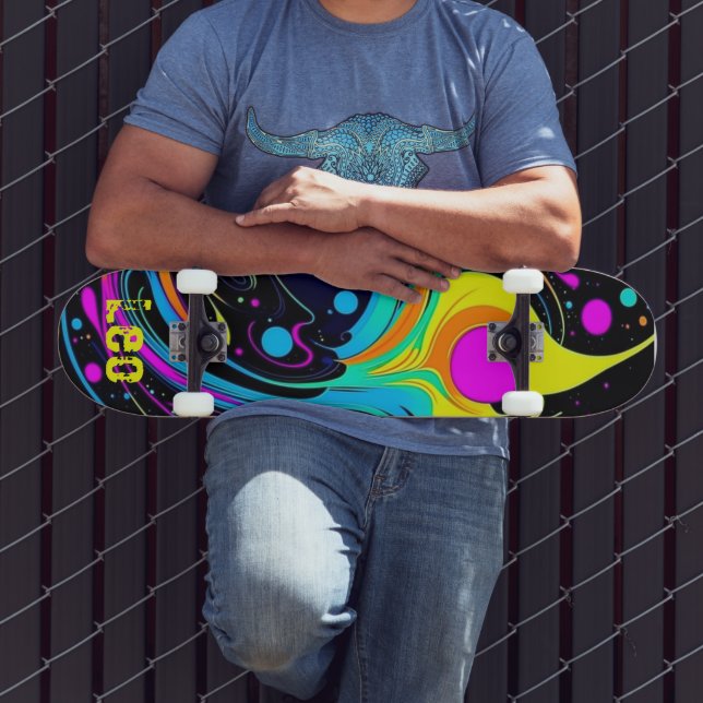 Colourful Personalised Skateboard (Outdoor 3)