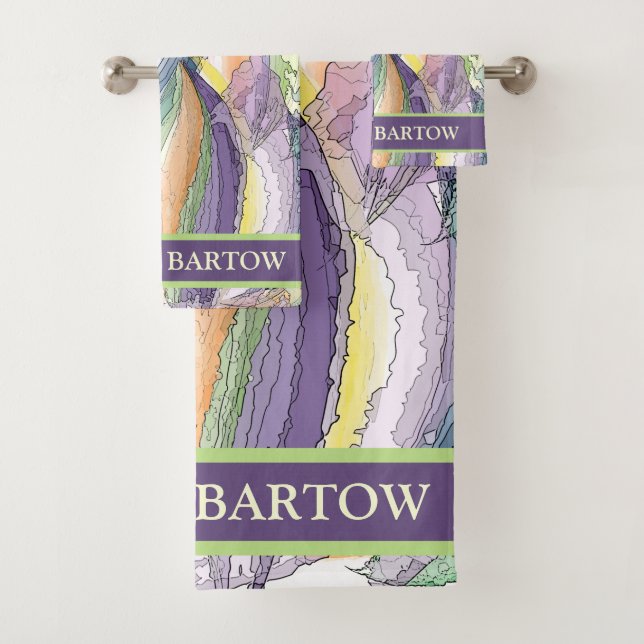 Colourful Personalised Towel Set (Insitu)