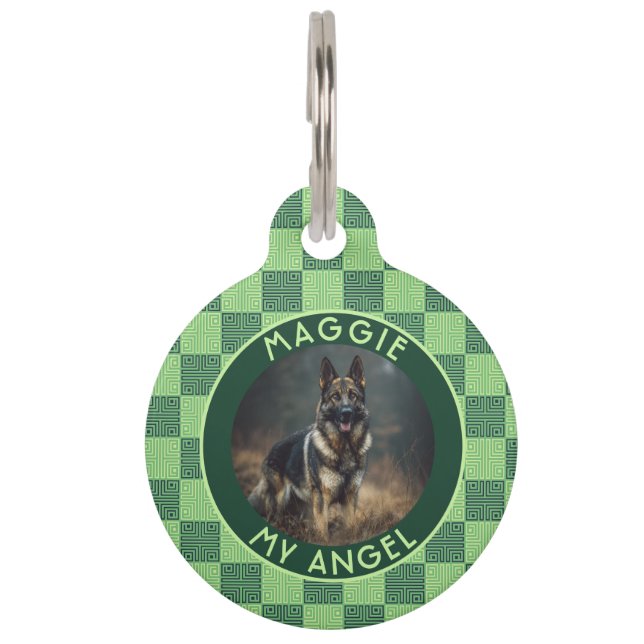 Colourful Pet Themed Gift Tribal Print Tag (Front)