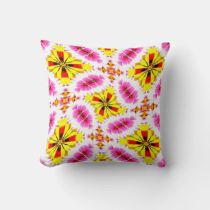 Colourful Petal Patterns Cushion