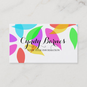 Colourful Petals Business Card