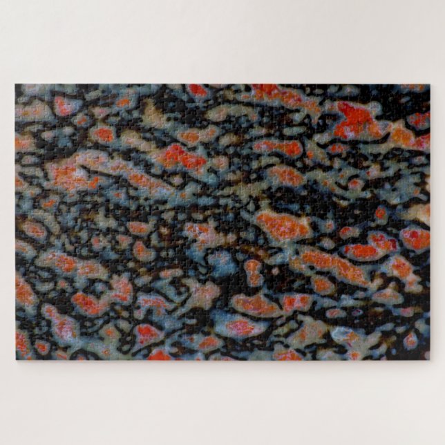 Colourful Petrified Dinosaur Bone Jigsaw Puzzle (Horizontal)