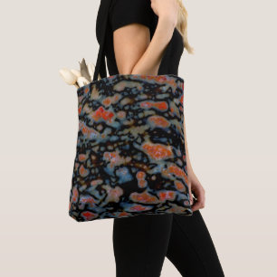 Colourful Petrified Dinosaur Bone Tote Bag
