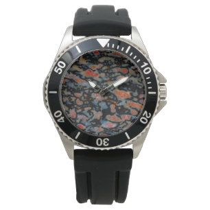 Colourful Petrified Dinosaur Bone Watch