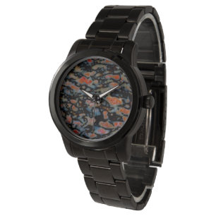 Colourful Petrified Dinosaur Bone Watch