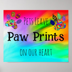 Colourful Pets Leave Paw Prints on our Heart Poste